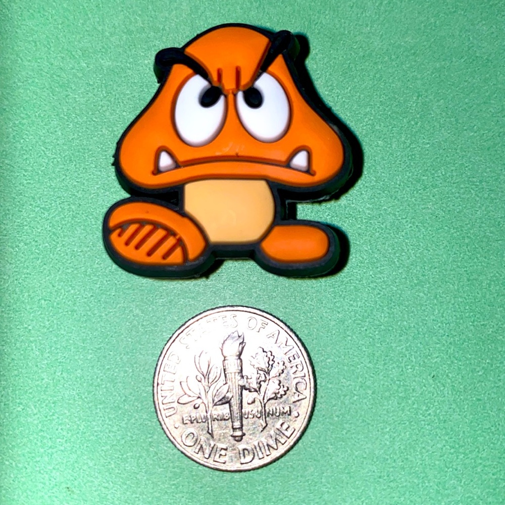(10 for $15) Goomba Super Mario Bros Nintendo Crocs Shoe Charms